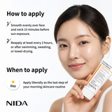 NIDA Invisible Fit Sun Cream (Korean Formula, SPF50+, PA++++)