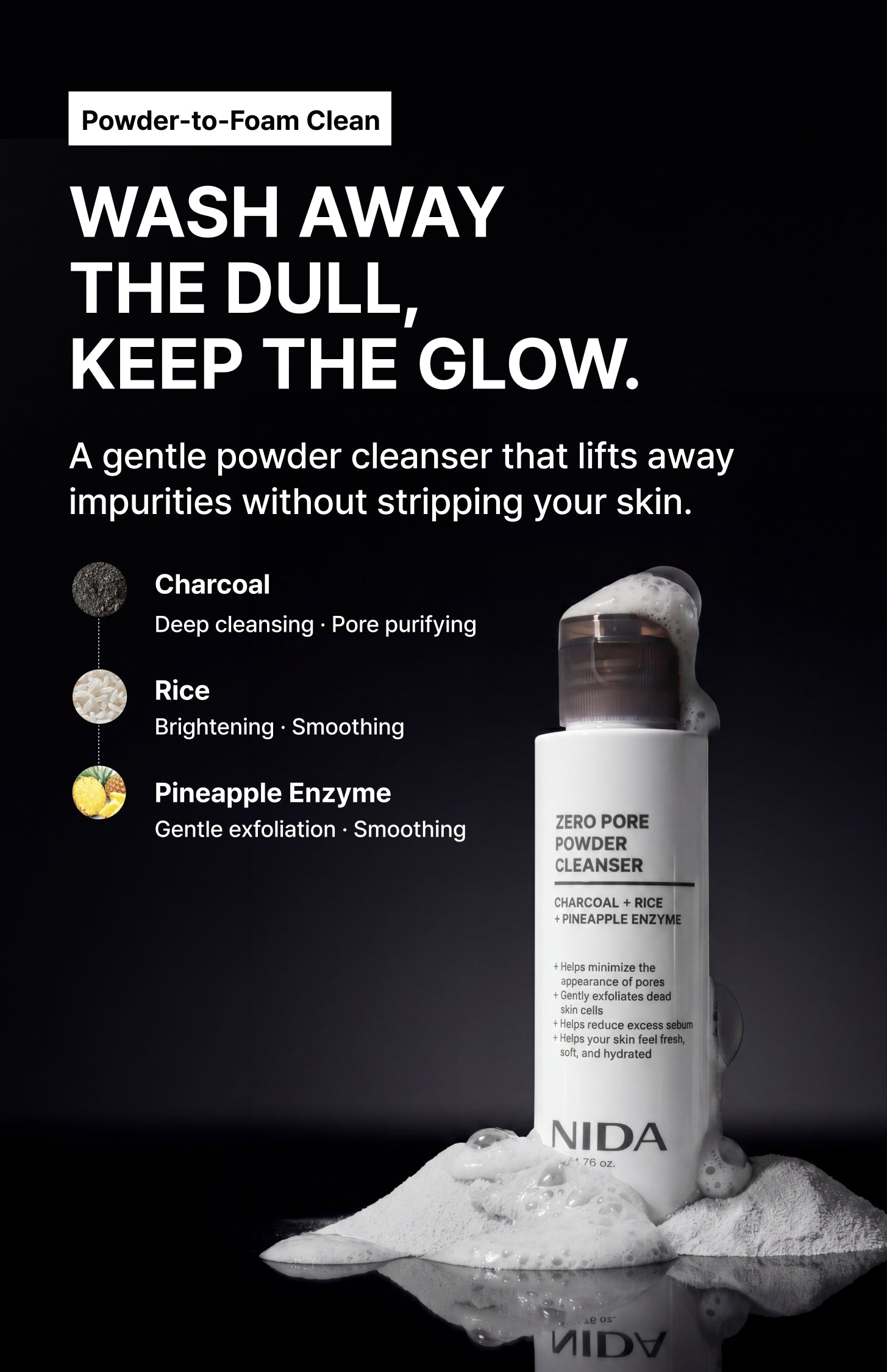 Zero Pore Powder Cleanser – NIDA