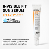 NIDA Invisible Fit Sun Serum (fórmula coreana, SPF50+, PA++++)