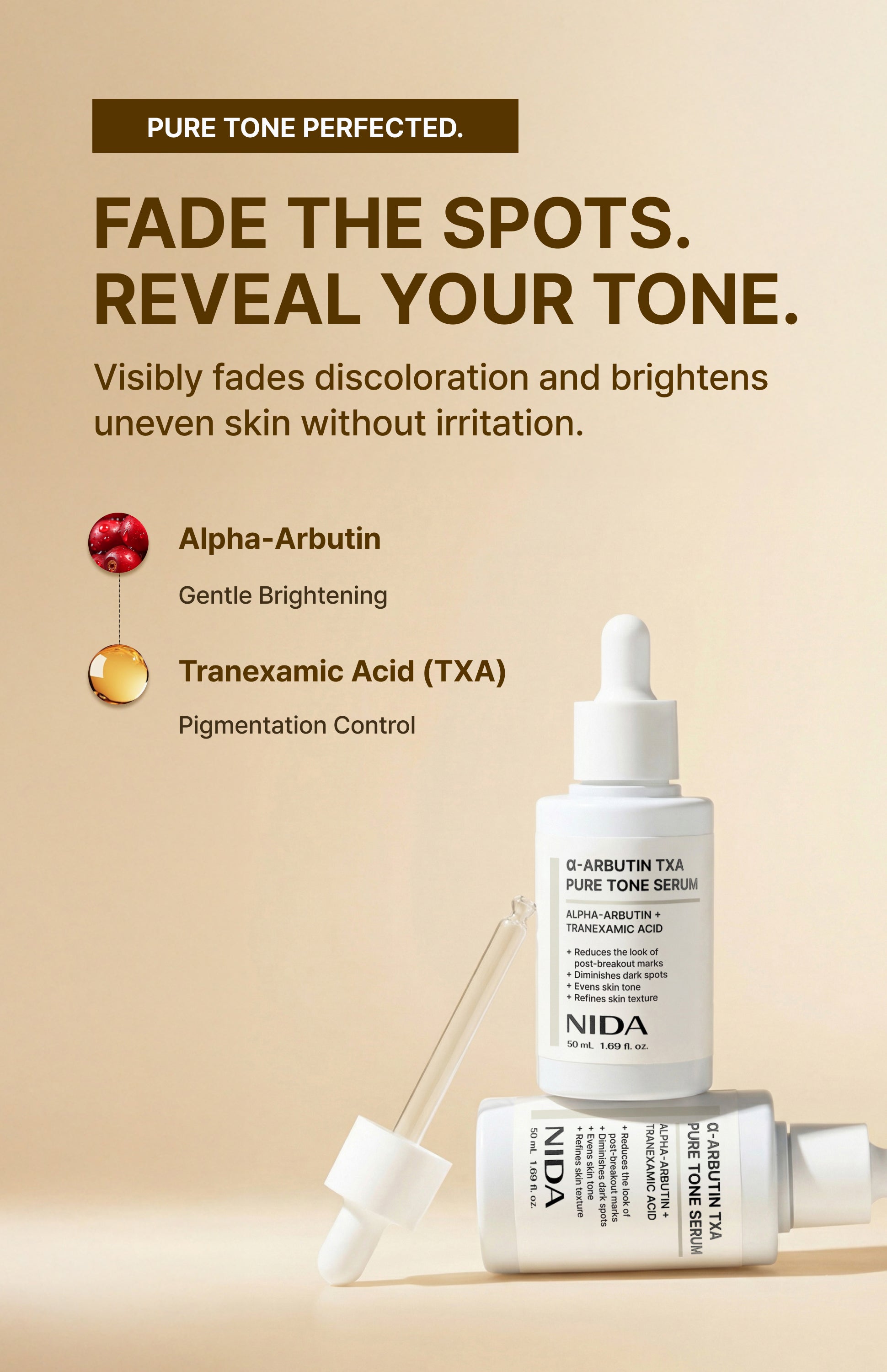 NIDA α-Arbutin TXA Pure Tone Serum